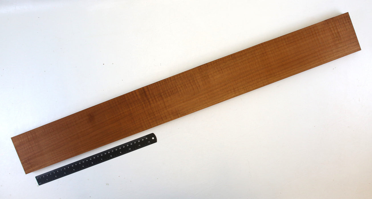 Maple Flame Roasted Neck Blank, 3A+ Very Highly Figured, 34.4" x 3.8" x .9" Thick - Stock #42659