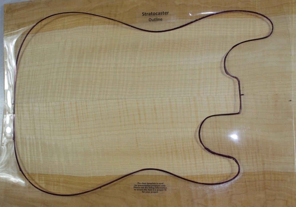 Maple Flame Guitar set, 0.24" thick (+3A FIGURED) - Stock# 3-0043