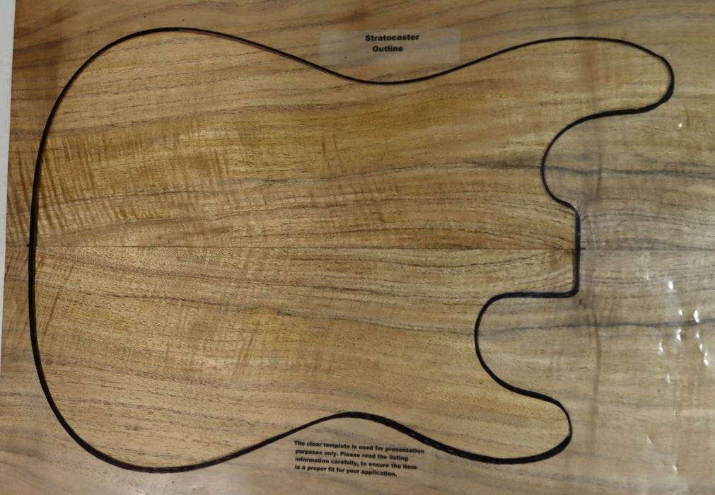 English Walnut Guitar set, 0.27" thick (Figured) - Stock# 2-9057