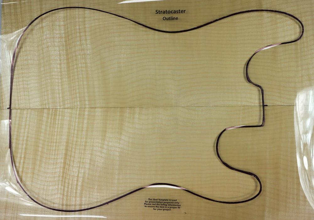 Maple Flame Guitar set, 0.42" thick (+2A Figured) - Stock# 2-9240