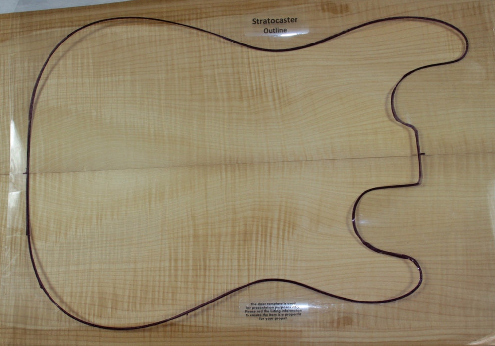 Maple Flame Guitar set, 0.25" thick (3A Figured) - Stock# 2-9873