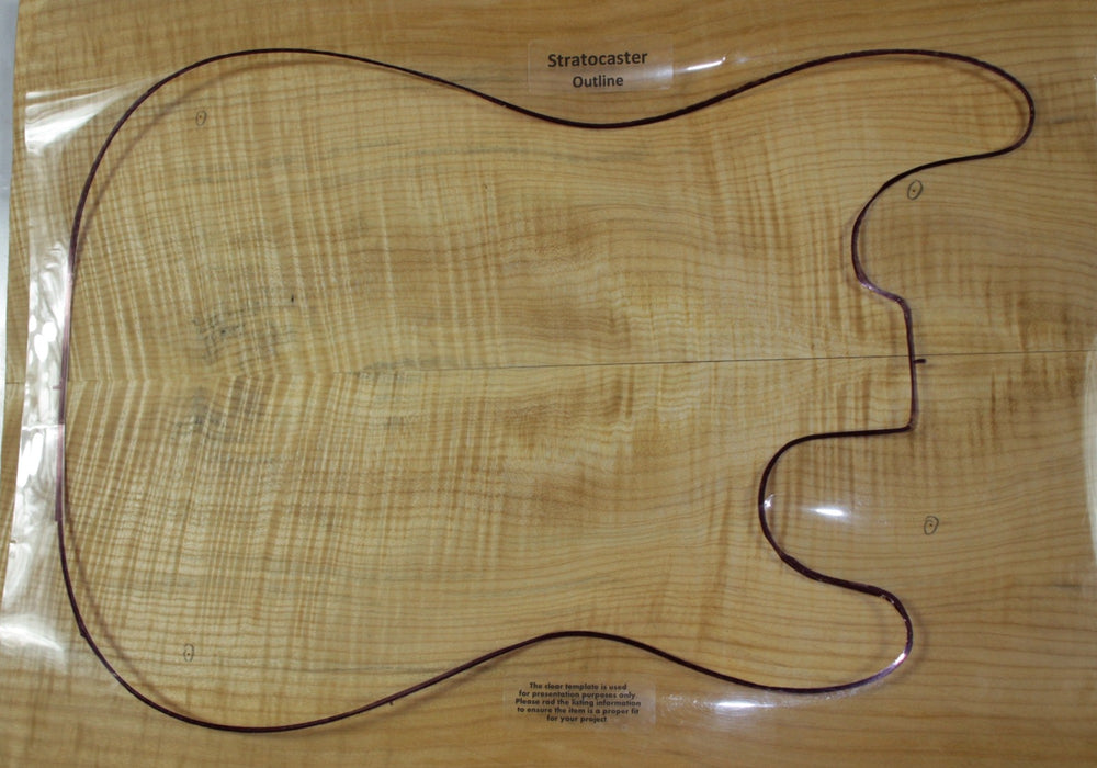 Maple Flame Guitar set, 0.25" thick (+3A FIGURED) - Stock# 2-9893
