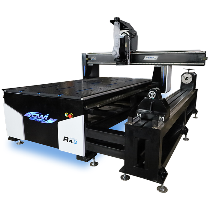 Basic R4.8 CNC Router 4' x 8' w. Rotary Attachment