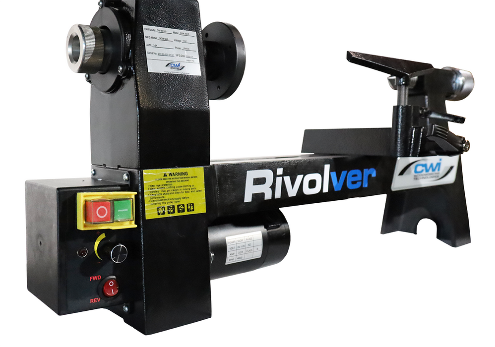 Rivolver 8" x 12" Vari-Speed Wood Lathe