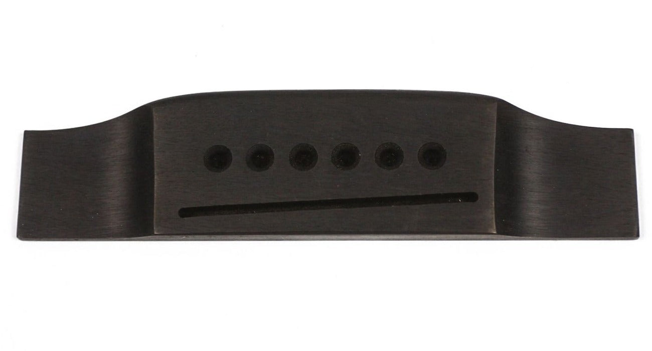 Machined Martin-style Ebony Acoustic Guitar Bridge