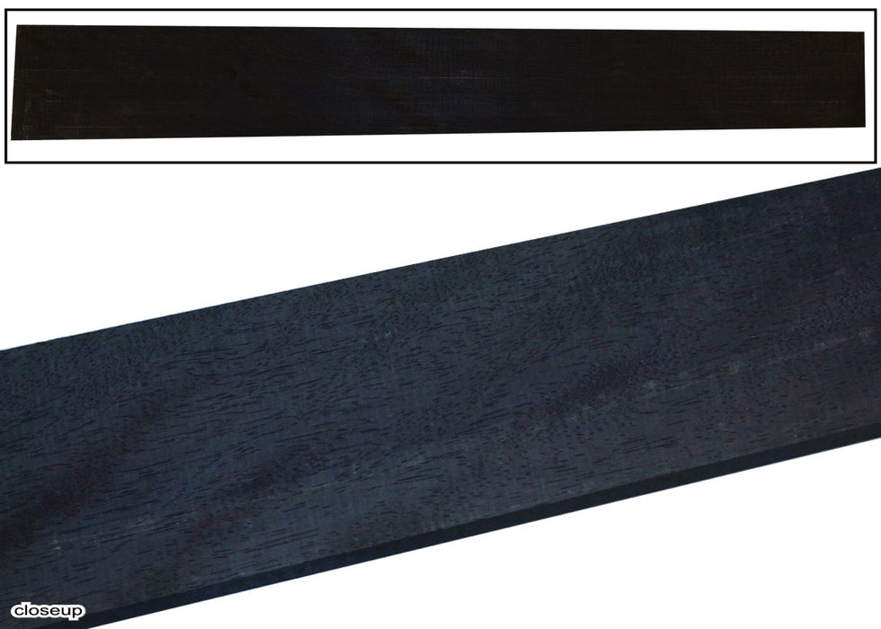 Ebony Guitar Fingerboard, High Grade, 20" Long