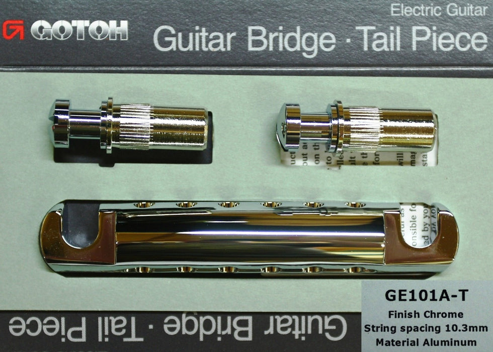 Gotoh GE101A-T Tailpiece for Electric Guitar, Chrome
