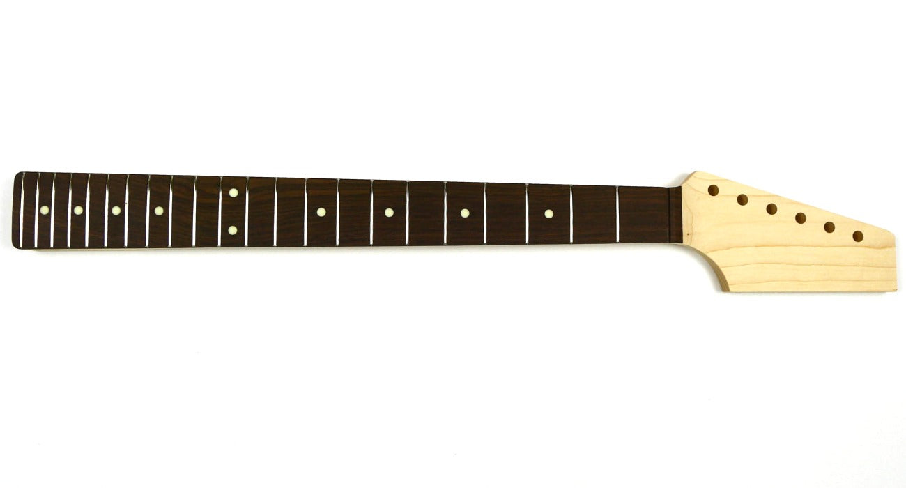 Pre-Made Rock Maple Tele Neck, 22 Fret with Rosewood Fingerboard