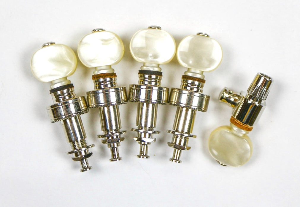 Hipshot Banjo Tuning Machines + 5th String (4 + 1) HS-1100 IVORY PEARL