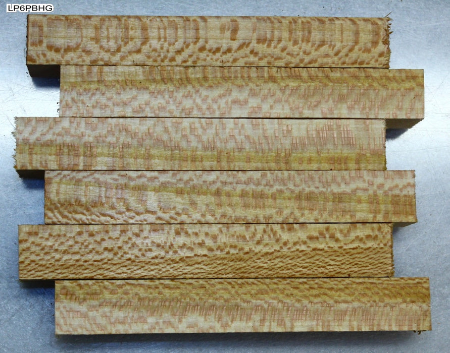 London Plane Pen Blanks 6" Long - Set of 6 (HIGHLY FIGURED)