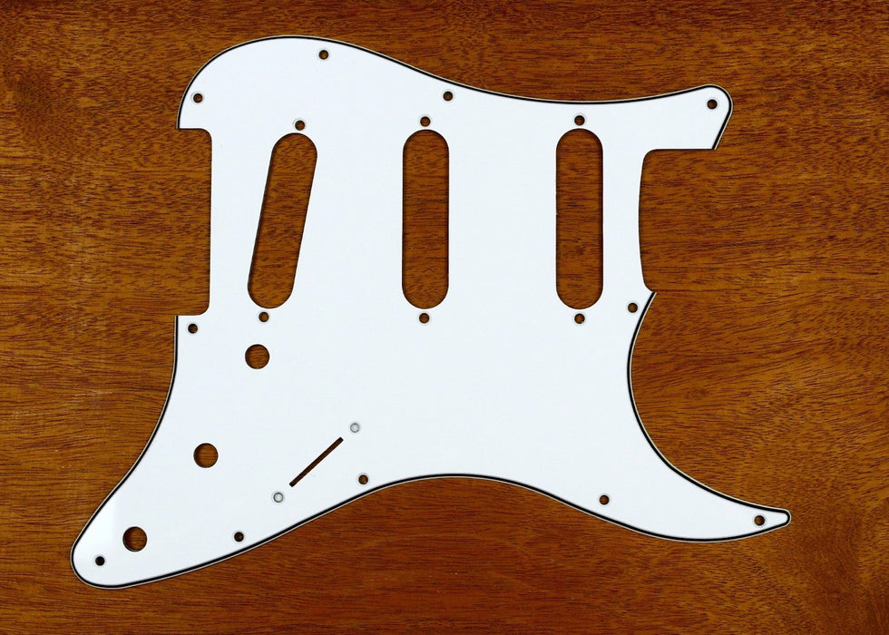 3 Ply White Stratocaster Pickguard